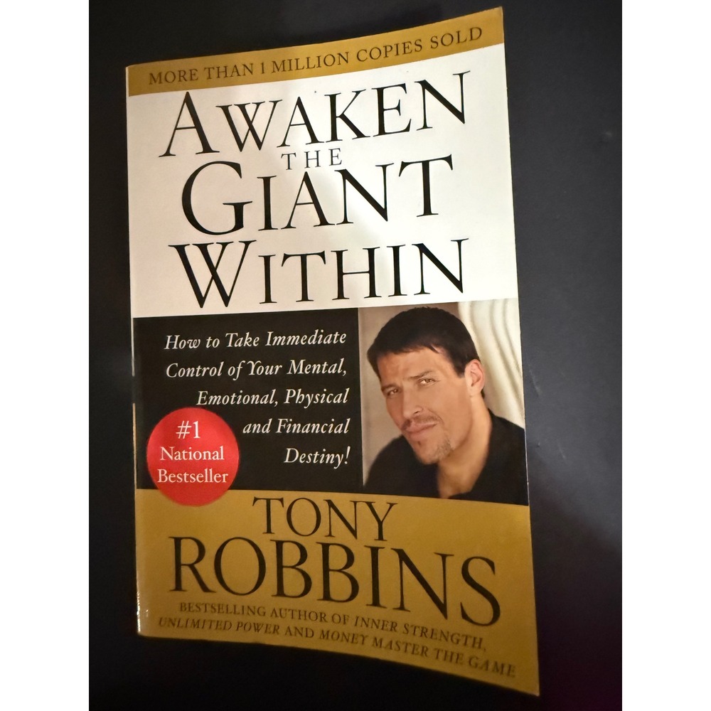 Awaken the Giant Within Tony Robbins Paperback Self Help Book 9780671791544